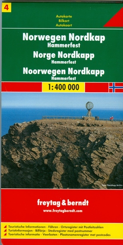 Nórsko Severný mys mapa 1:400TIS