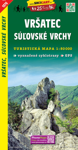 Vršatec, Súľovské vrchy - TM1076 - 1:50 000 - Kolektív autorov