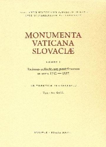 Monumenta Vaticana Slovaciae - Vincent Sedlák