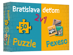 Dajama Dajama pexeso a puzzle Bratislava deťom 2 v 1