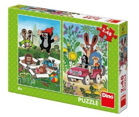 Dino Toys Puzzle Krtko sa raduje 2x48 Dino