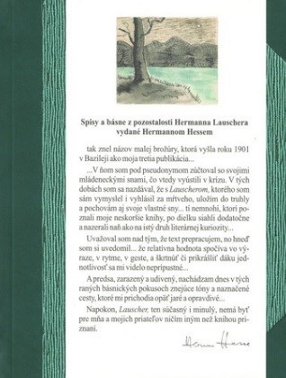 Hermann Lauscher - Spisy a básne z pozostalosti Hermanna Lauschera vydané Hermannom Hessem - Hermann Hesse