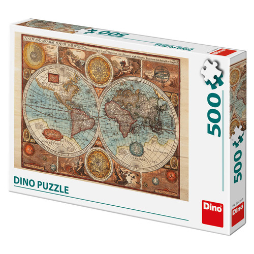 Dino Toys Puzzle Mapa sveta z roku 1626 500 Dino