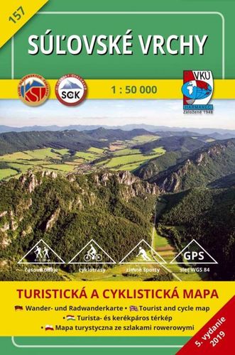 Súľovské vrchy - TM 157, 1: 50 000 - Kolektív autorov