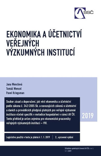 Ekonomika a účetnictví veřejných výzkumných institucí - Jana Wenclová,Tomáš Wencel,Pavel Kriegsman