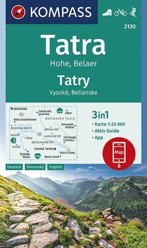Vysoké Tatry, Belianske Tatry - č. 2130 NKOM, 1: 25 000