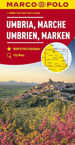 Itálie - Umbrien, Marken mapa 1:200T