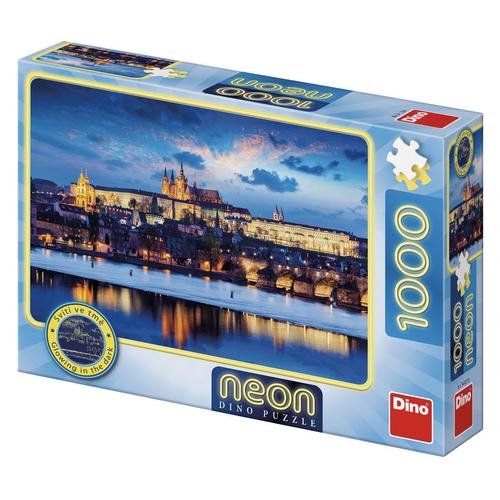 Dino Toys Puzzle Pražský hrad 1000 neon Dino