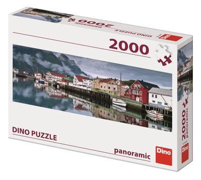 Dino Toys Puzzle Rybárska dedina 2000 panoramic Dino
