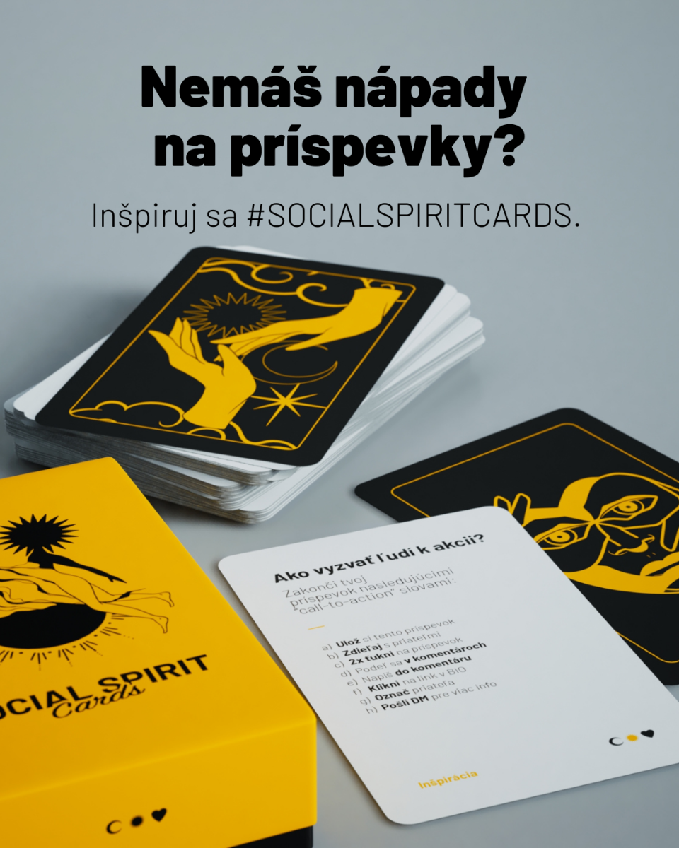 SOCIALSPIRITCARDS - hravá edukačná pomôcka pre tvorcov na sociálnych sieťach
