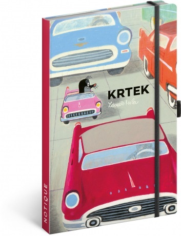 Presco Group Notes Krtko a autíčko, linkovaný, 13 × 21 cm