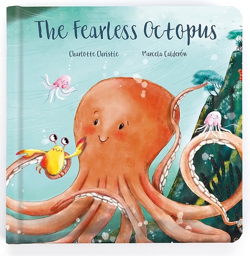 The Fearless Octopus kniha ENG plyšová hračka JELLYCAT - Charlotte Christie,Marcela Calderón