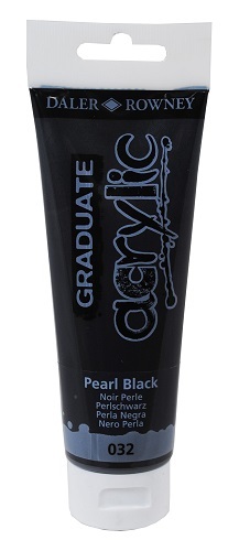 Daler-Rowney D&R Graduate akrylová farba Pearl Black 120 ml