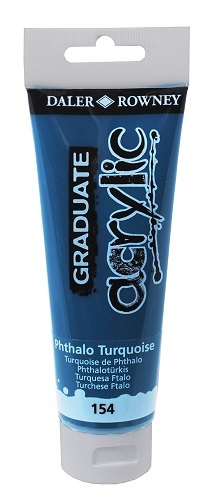 Daler-Rowney D&R Graduate akrylová farba Phthalo Turquoise 120 ml