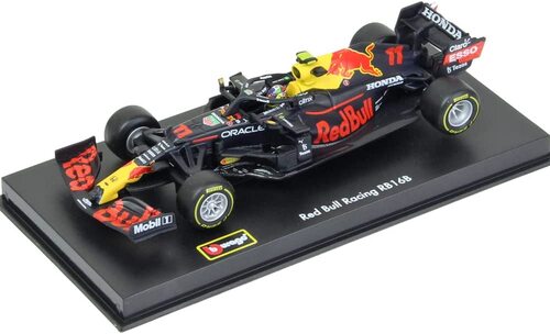 BBurago 1:43 RACE F1 - Red Bull Racing RB16B (2021) 11 (Sergio Pérez) with helmet - hard case