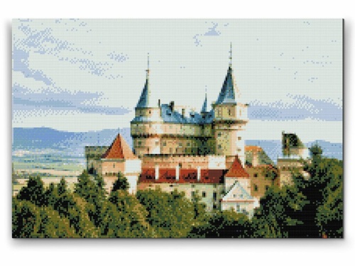 vymalujsisam Diamantovanie podľa čísiel Bojnický hrad (40x60cm)