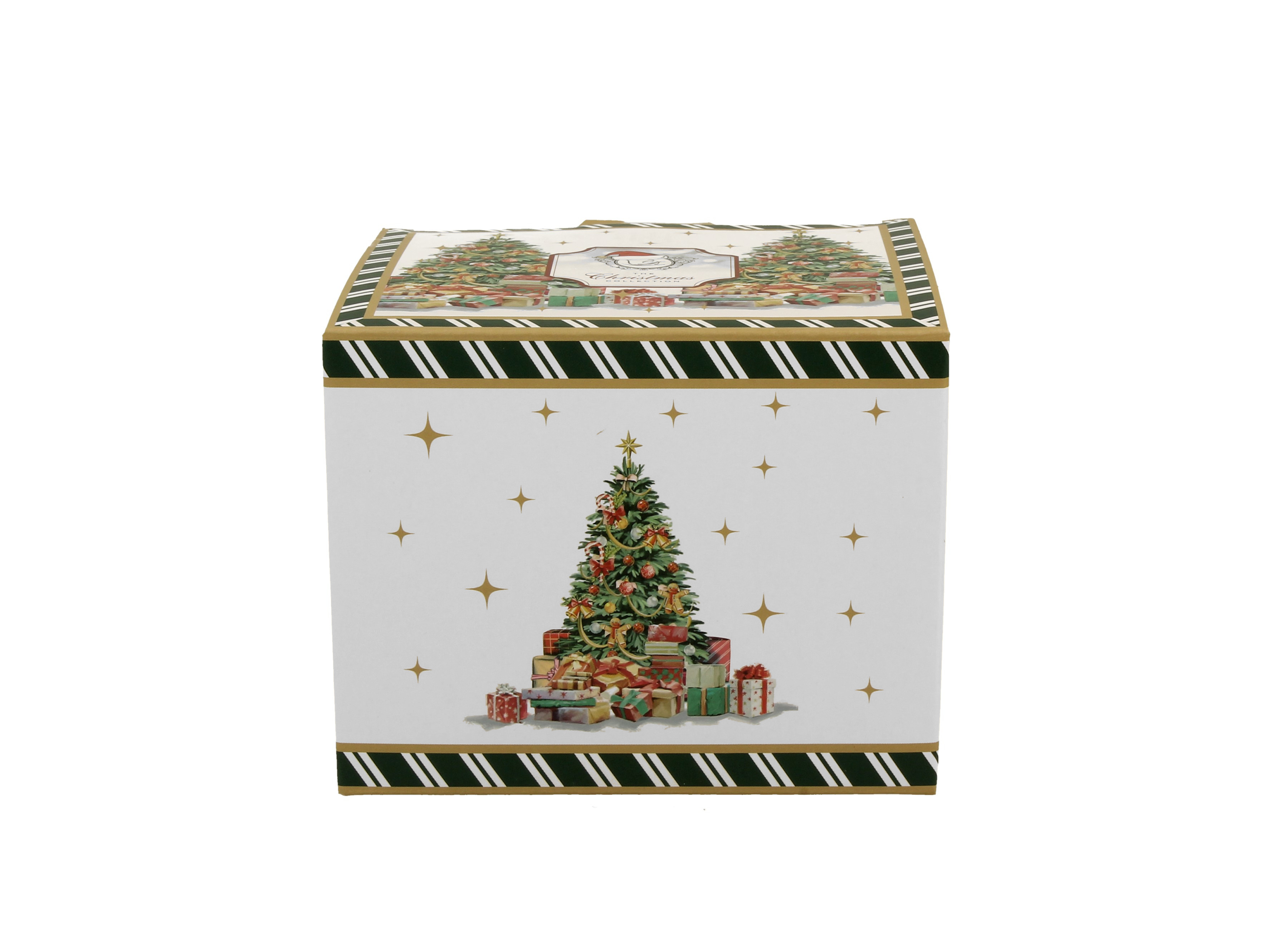 Porcelánový sudový hrnček Vianočný strom 430 ml