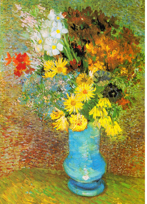 Puzzle Vincent Van Gogh: Vase with Daisies and Anemones 1000 Enjoy