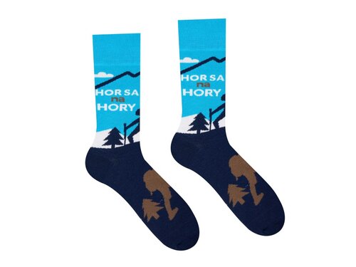 HestySocks Unisex ponožky Hor sa na hory Paradoo (veľkosť: 36-40)