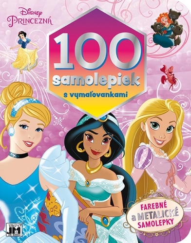 Princezné: 100 samolepiek s vymaľovankami