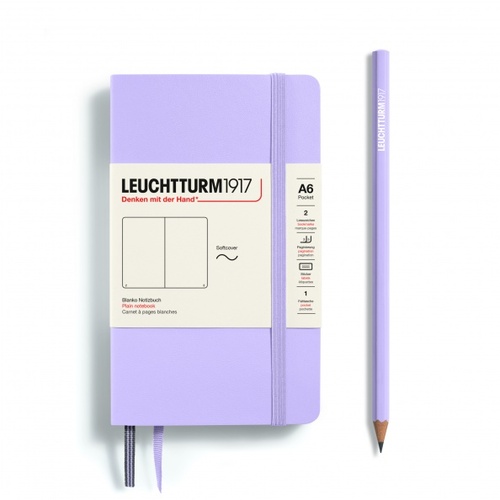 LEUCHTTURM1917 Zápisník LEUCHTTURM1917 Softcover Pocket (A6) Lilac, 123 p., čistý