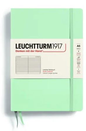 LEUCHTTURM1917 Zápisník LEUCHTTURM1917 Medium (A5) Mint Green, 251 p., riadkovaný