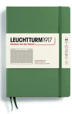 LEUCHTTURM1917 Zápisník LEUCHTTURM1917 Medium (A5) Olive, 251 p., štvorcový