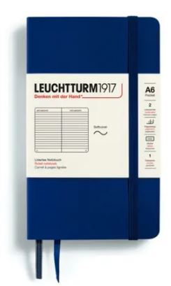 LEUCHTTURM1917 Zápisník LEUCHTTURM1917 Softcover Pocket (A6) Navy, 123 p., riadkovaný