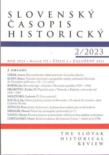 Slovenský časopis historický 2/2023 - Kolektív autorov