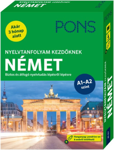 PONS Nyelvtanfolyam kezdőknek - Német (könyv+pendrive+online) - Biztos és átfogó nyelvtudás lépésről lépésre - Akár 3 hónap alatt - Christine Breslauer