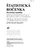 Štatistická ročenka Slovenskej republiky 2006