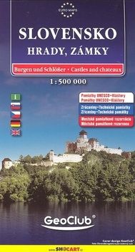 Slovensko Hrady, zámky 1:500 000