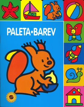 Paleta barev Veverka - omalovánka