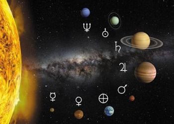 3D pohľadnica Solar System