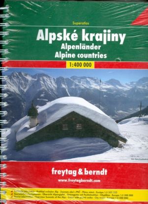 Alpské krajiny superatlas 1:400 000