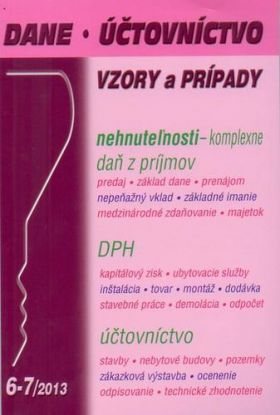 Dane, účtovníctvo vzory a prípady 6-7 2013