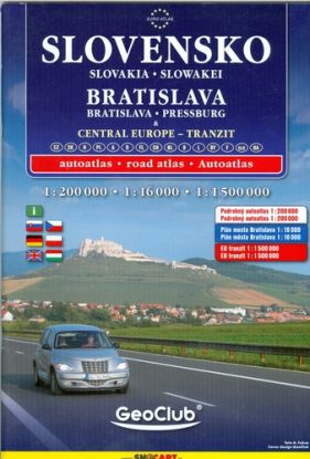 Slovensko - Bratislava - Stredná Európa Tranzit 1:200 000/1:16 000/1:1 500 000