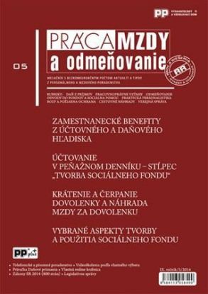 Práca, mzdy a odmeňovanie 5 2014