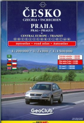 Česko, Praha 1:200 000, 1:24 000, 1:1 500 000 Automapa