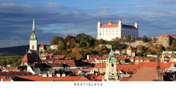 Pohľadnica panoráma Bratislava