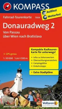 Donauradweg 2 Von Passau über Wien nach Bratislava 1:50T 7004