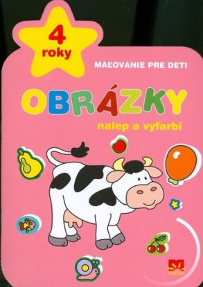 Maľovanie pre deti obrázky nalep a vyfarbi 4 roky