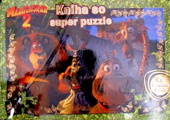 Madagaskar 2 Kniha so super puzzle