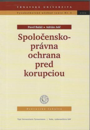 Spoločensko-právna ochrana pred korupciou