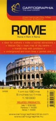 Róma - Rome 1 : 13 000 - Várostérkép (külföld)