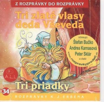 Rozprávka - Tri zlaté vlasy deda Vševeda CD (kartón)