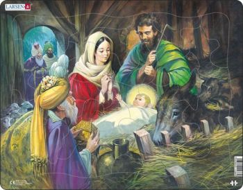 Puzzle Narodenie Ježiša Larsen C4-ZZ