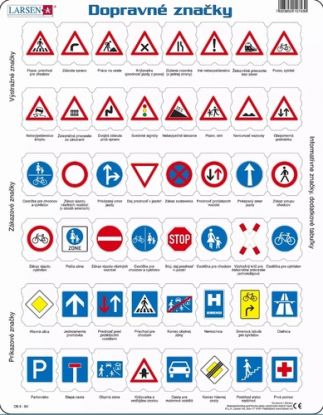 Puzzle Dopravné značky Larsen OB3-SK