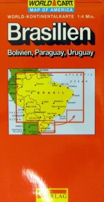 Brazília, Bolívia, Paraguay, Uruguay 1:4 mil.