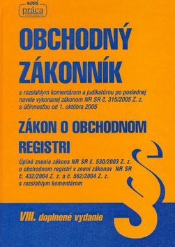 Obchodný zákonník od 1.okt.2005 - VIII. dopl.vyd.